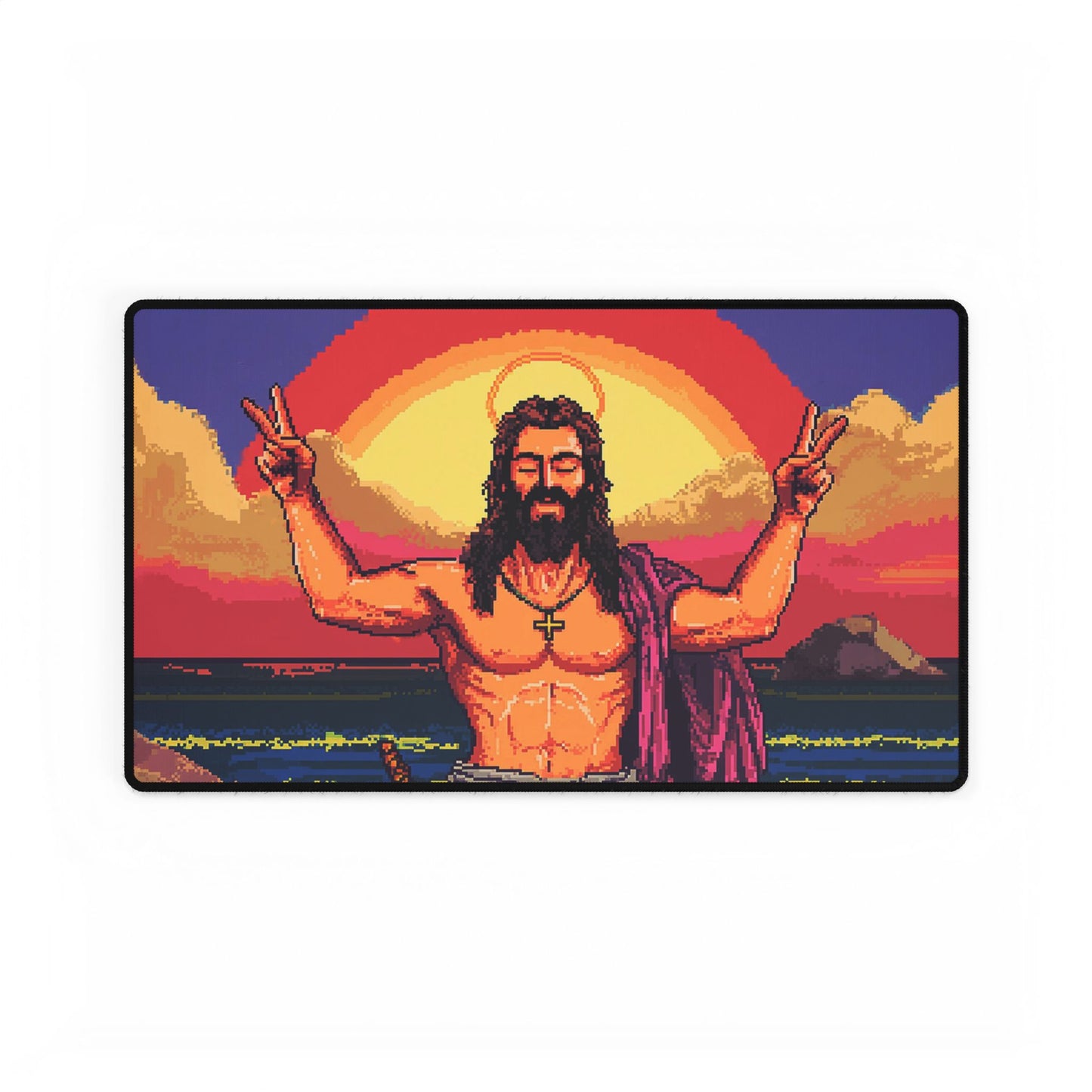 8-bit Jesus - TCG Playmat