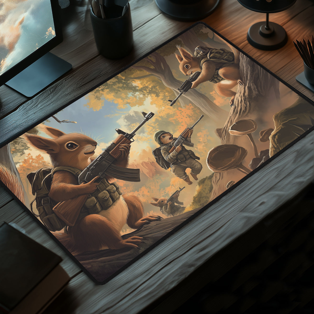 Squirrel Army- TCG Playmat