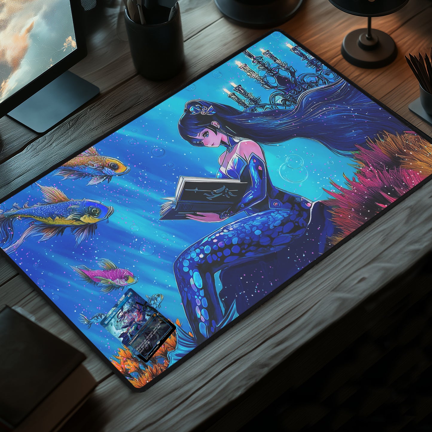 Rhystic Mermaid - TCG Playmat