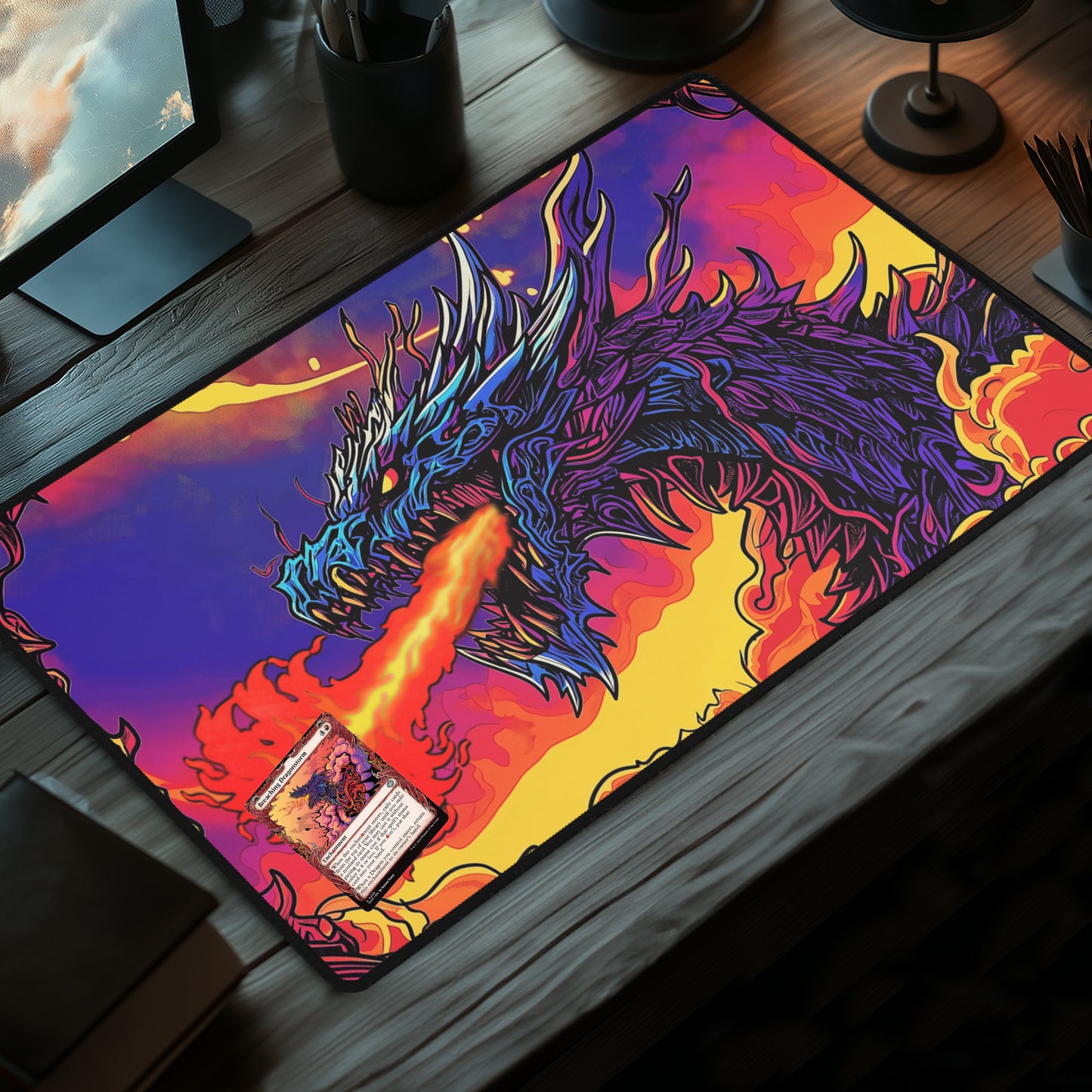 Breaching Elder Dragon - TCG Playmat