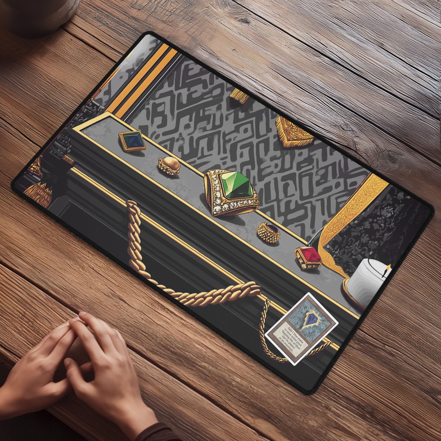 Premium TCG Playmat for Tabletop Games - Non-Slip Backing