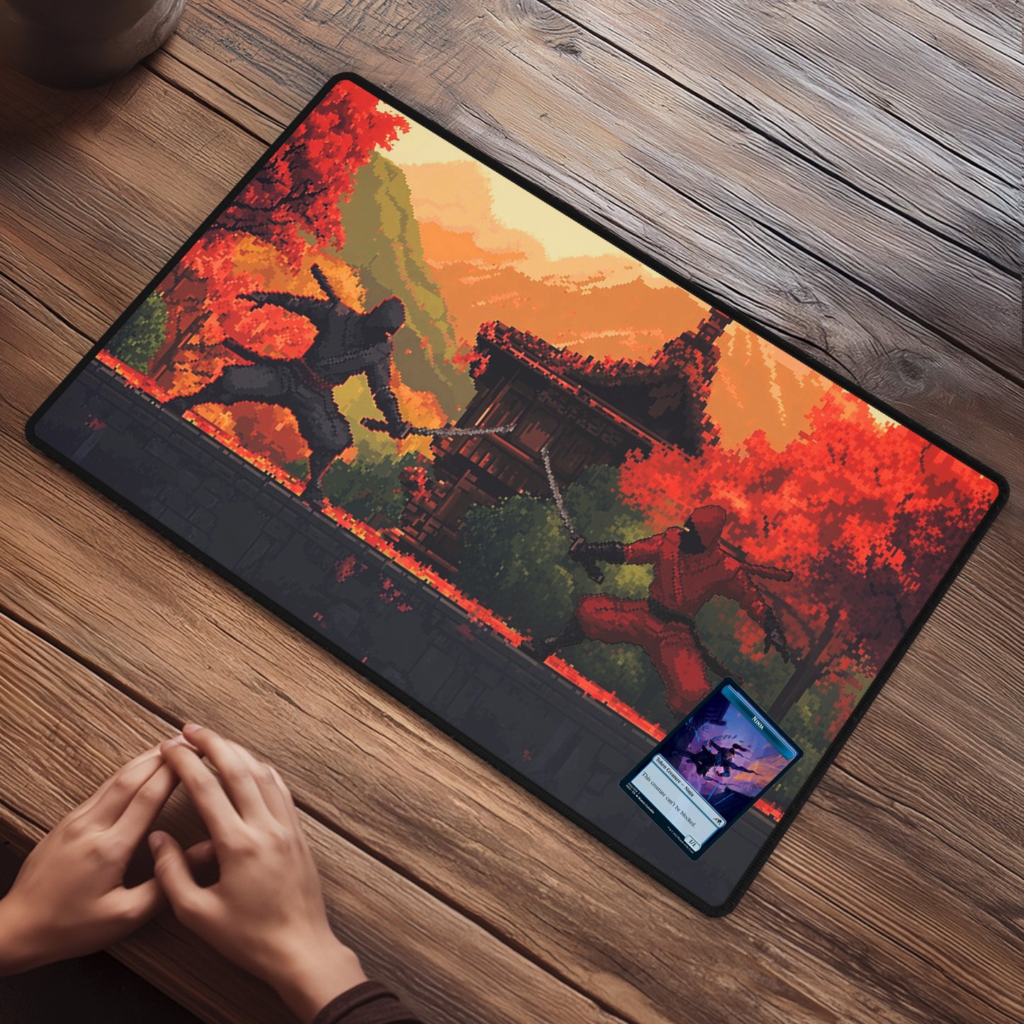 8-bit Ninja Showdown - TCG Playmat