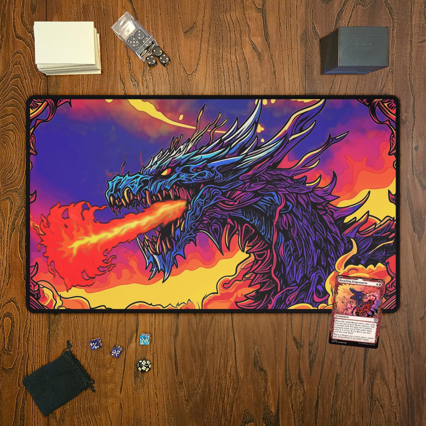 Breaching Elder Dragon - TCG Playmat