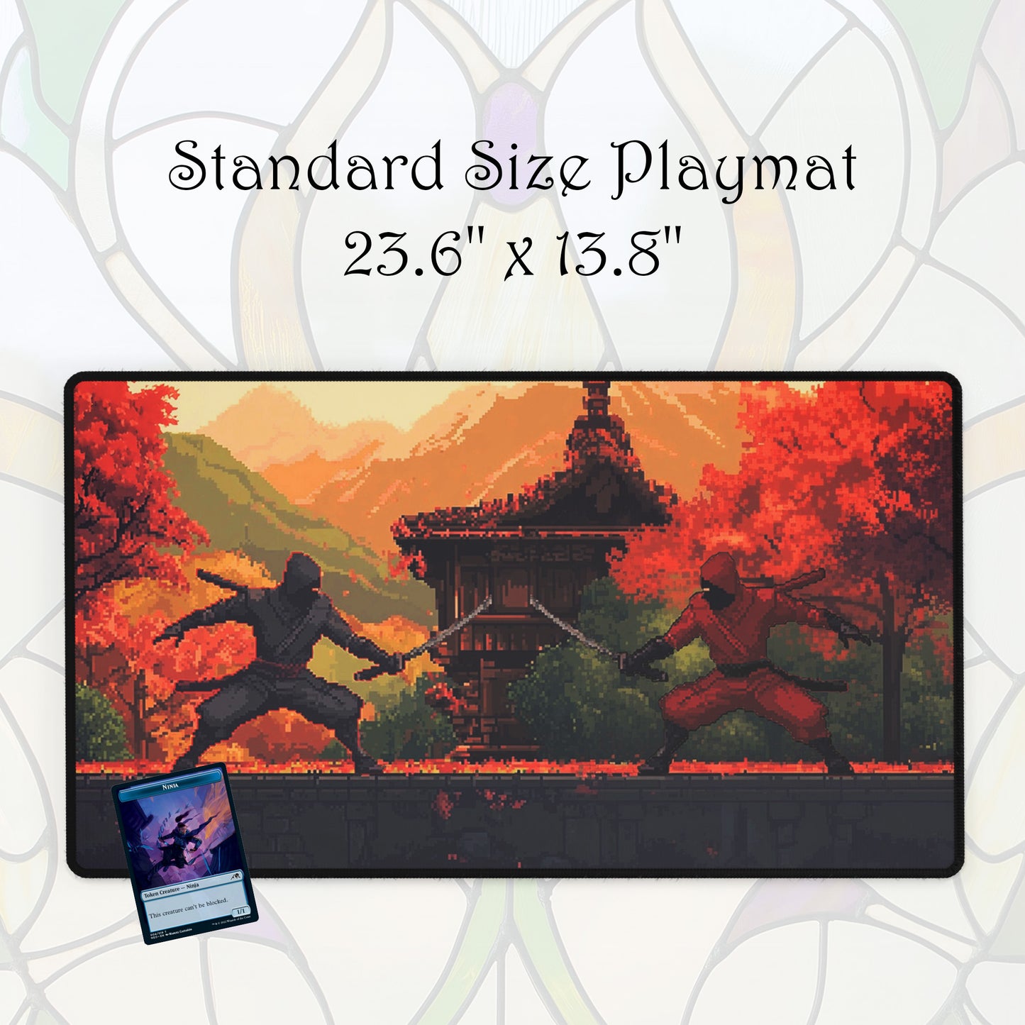8-bit Ninja Showdown - TCG Playmat