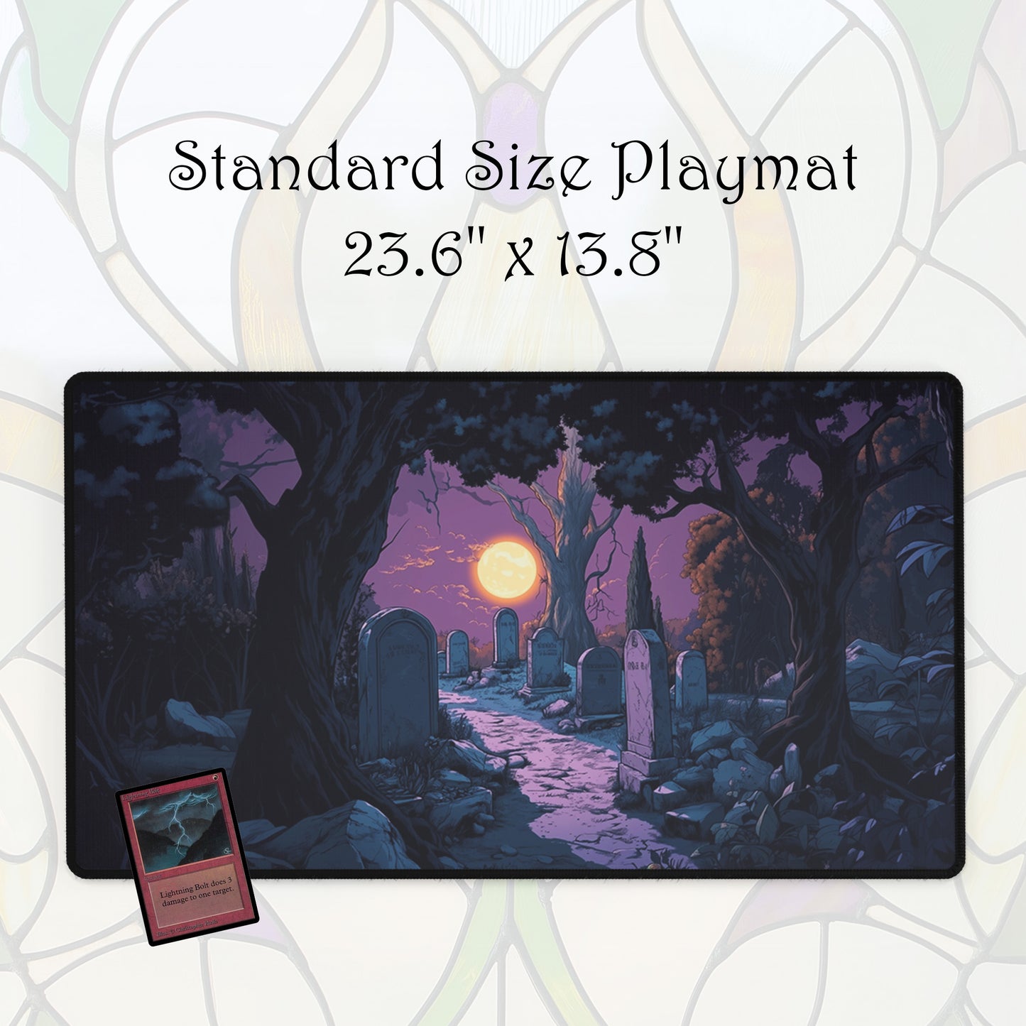 Moonlit Graveyard - TCG Playmat