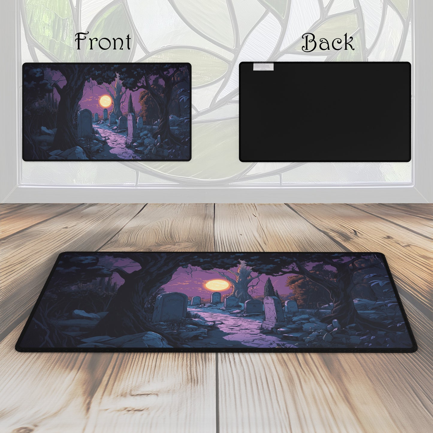 Moonlit Graveyard - TCG Playmat
