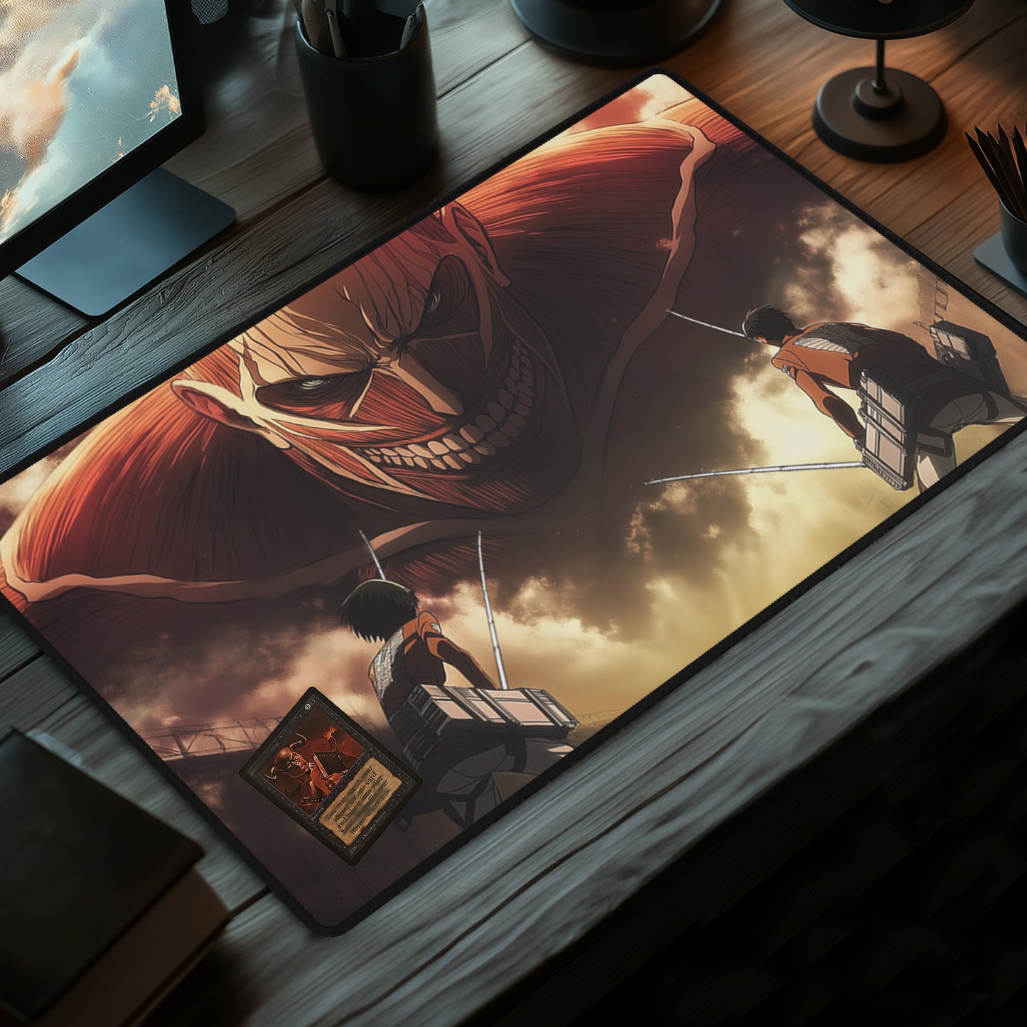 Premium TCG Playmat for Tabletop Games - Non-Slip Backing