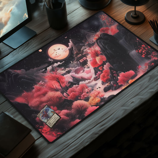 Twilight Moon Blossoms - TCG Playmat