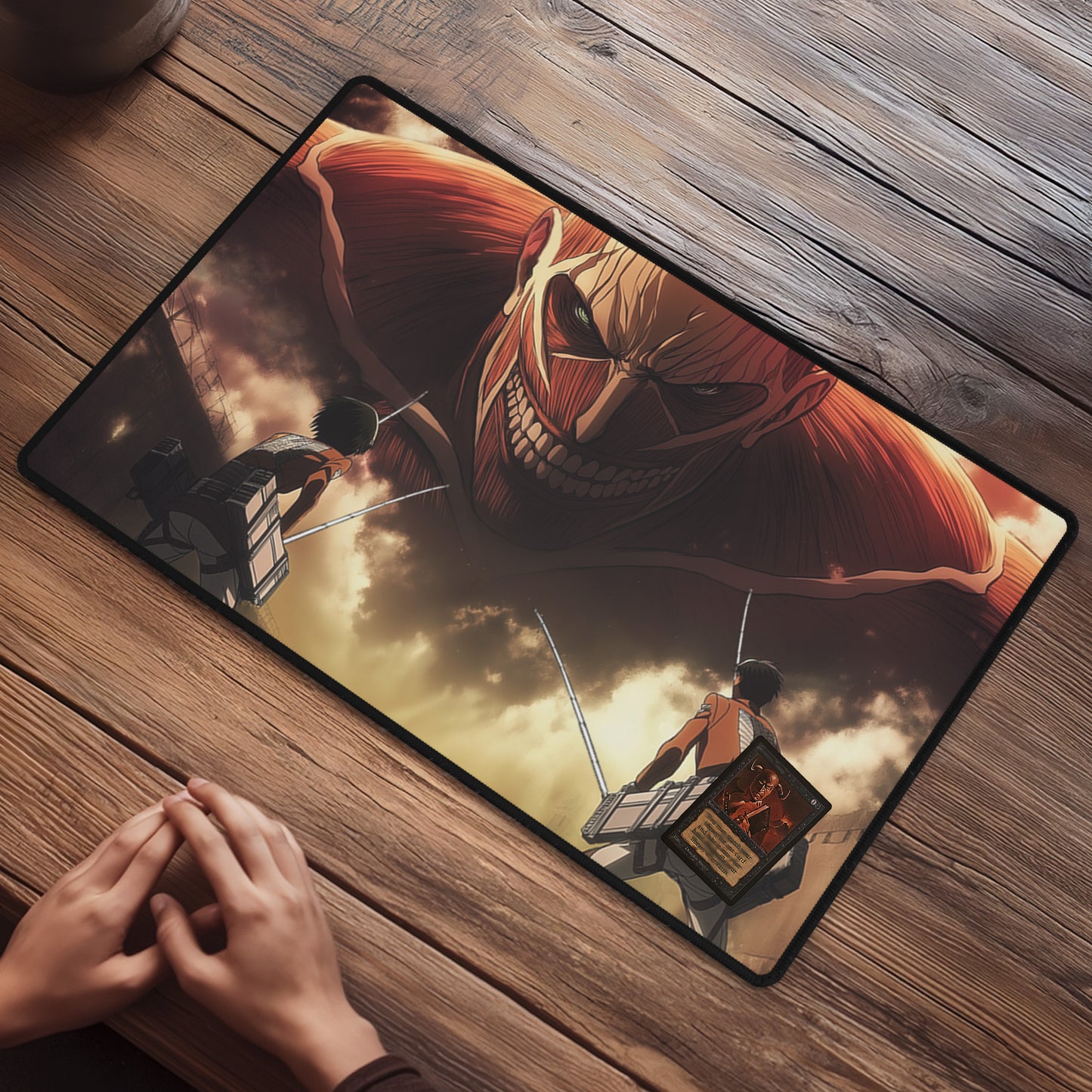 Premium TCG Playmat for Tabletop Games - Non-Slip Backing