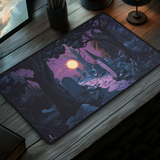 Moonlit Graveyard - TCG Playmat