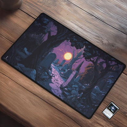 Moonlit Graveyard - TCG Playmat