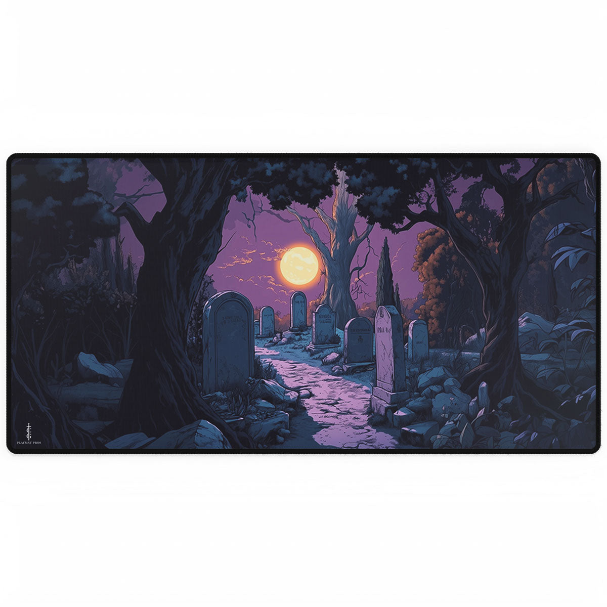 Moonlit Graveyard - TCG Playmat