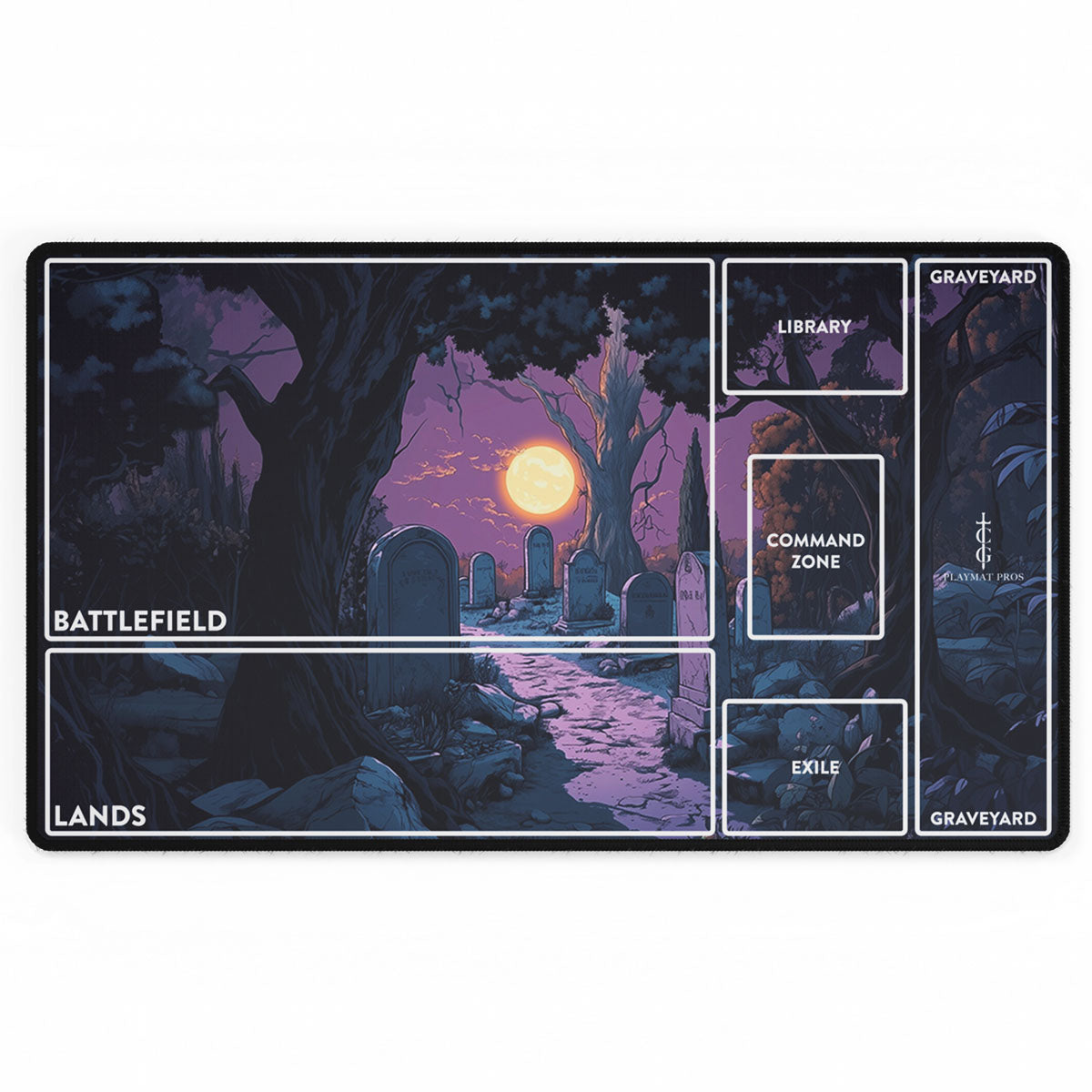 Moonlit Graveyard - TCG Playmat