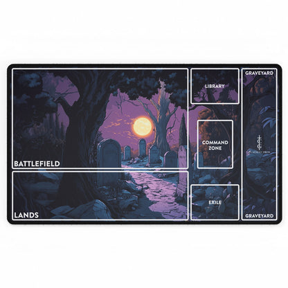 Moonlit Graveyard - TCG Playmat